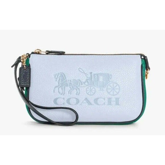 New Coach C5579 Nolita 19 in Colorblock with Horse and Carriage Twilight multi - Picture 1 of 5